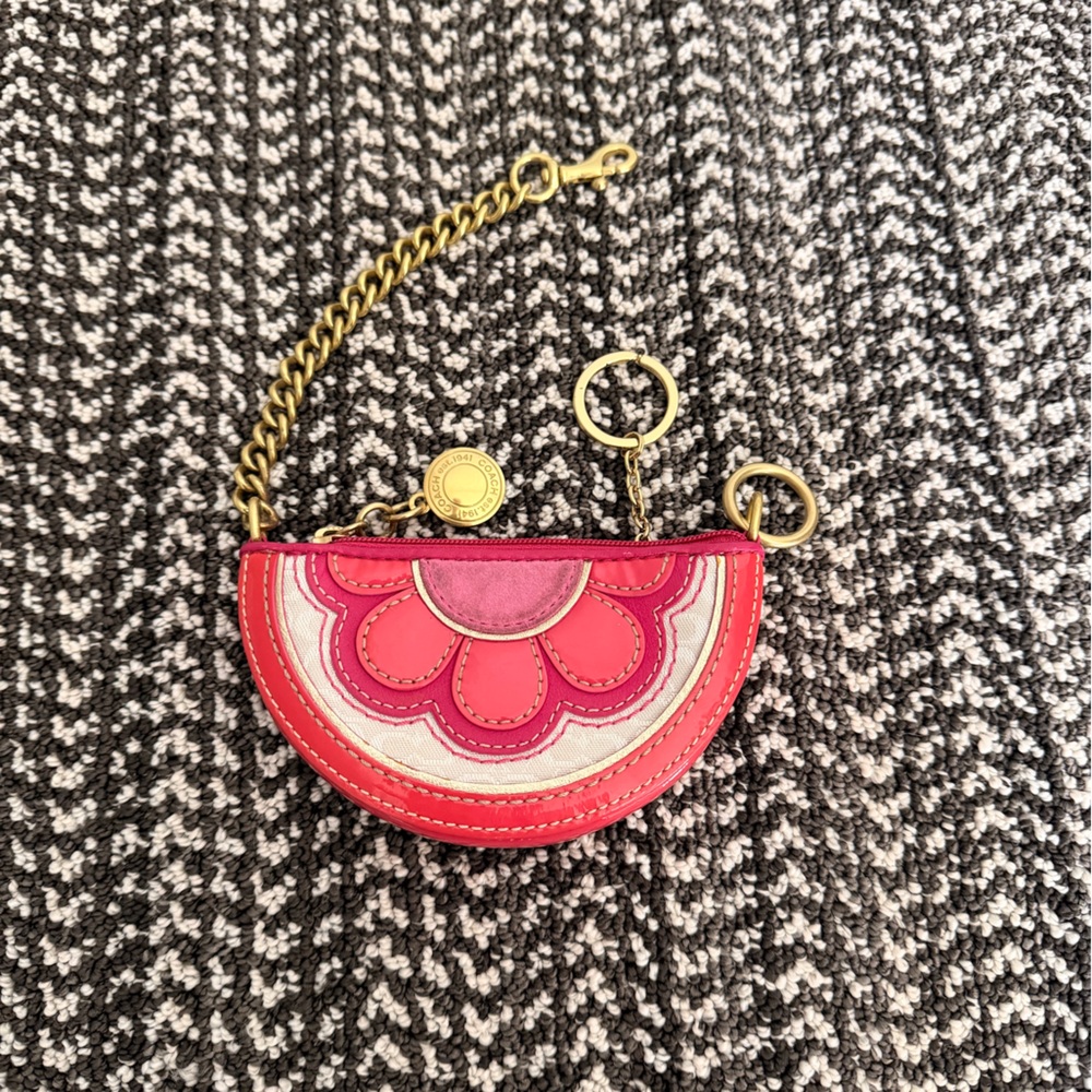 Coach Vintage Half Moon Coin/Bag Charm/Wristlet - Picture 3 of 7